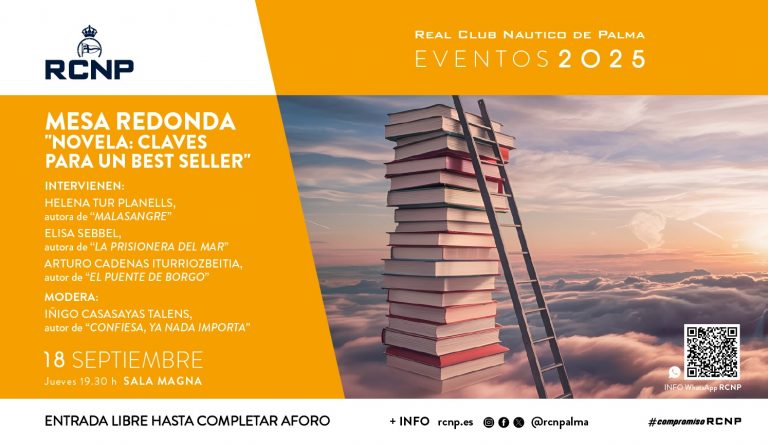 El Real Club Náutico de Palma acoge una mesa redonda sobre las claves de un best seller