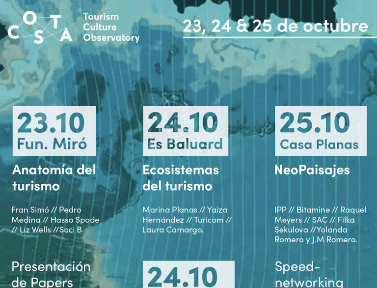 Congreso COSTA: turismo, arte y sostenibilidad en Palma