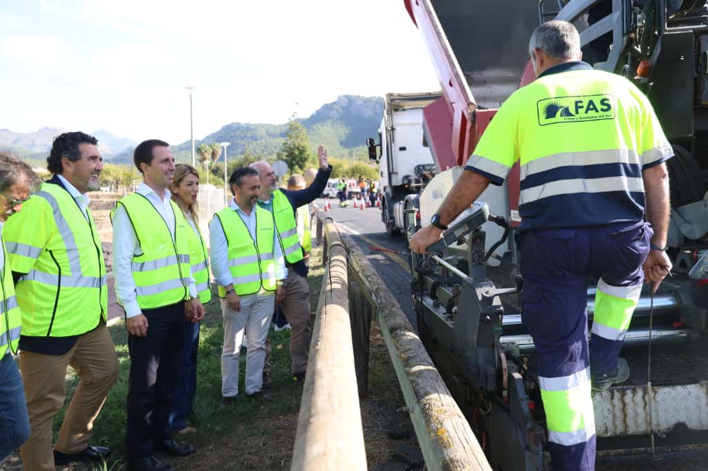Dan inicio las obras de refuerzo del firme en la carretera entre ...