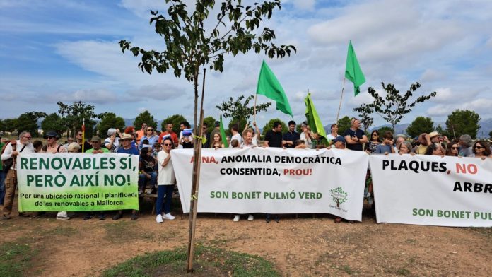 El GOB Mallorca celebra el éxito de la movilización en defensa de Son Bonet Pulmó Verd y rechaza el nuevo ataque de AENA