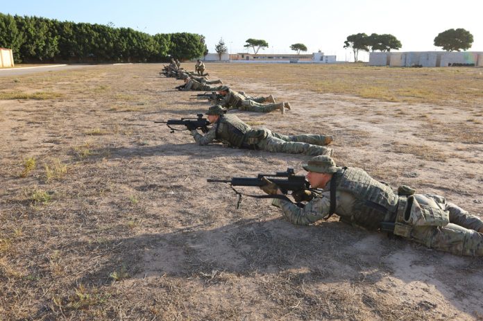 Un subgrupo táctico del Regimiento Palma 47 realiza ejercicios conjuntos en Melilla