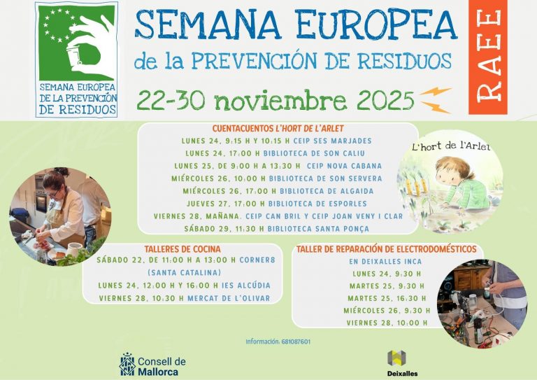 Semana Europea de la Prevención de Residuos con 27 actividades centradas en los aparatos eléctricos y electrónicos