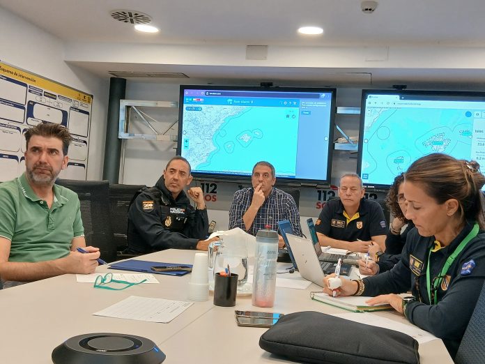 Reunión del Comité Técnico Asesor del Plan METEOBAL para el seguimiento de la borrasca en Baleares