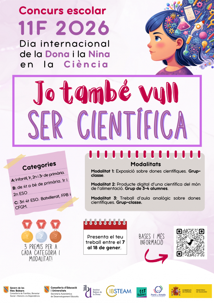 El concurso “11F: Yo también quiero ser científica” celebra su sexta edición para promover vocaciones científicas entre niñas y adolescentes