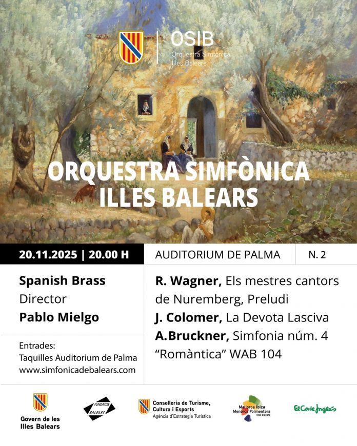 La Orquesta Sinfónica de las Illes Balears y el quinteto Spanish Brass protagonizan el segundo concierto de la temporada de abono