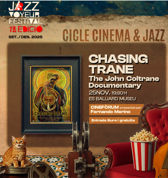 Es Baluard acoge la proyección de Chasing Trane en el Cicle Cinema & Jazz del Jazz Voyeur Festival