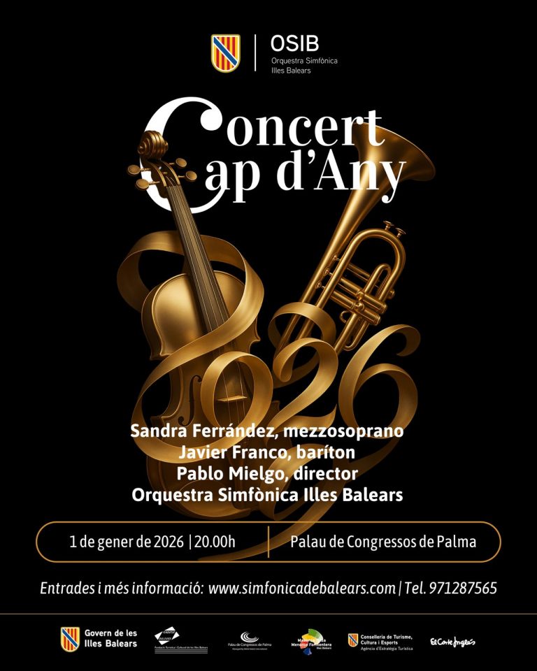 La OSIB da la bienvenida a 2026 con su tradicional Concierto de Año Nuevo en el Palacio de Congresos de Palma
