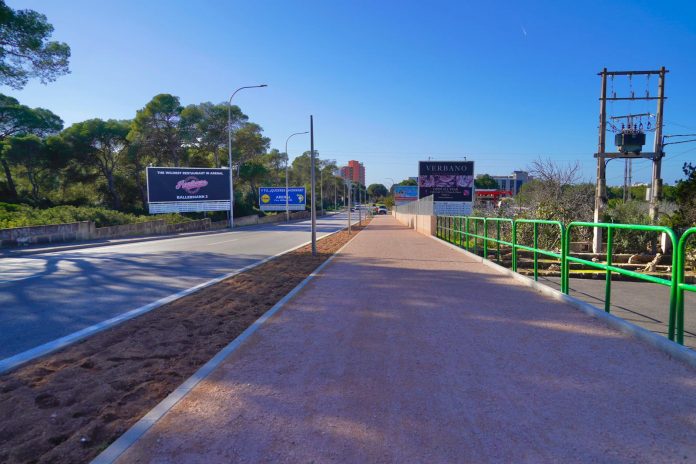El corredor verde del Camí de Les Meravelles ya es una realidad: Palma culmina la conexión peatonal y ciclista entre Es Pil·larí y Platja de Palma