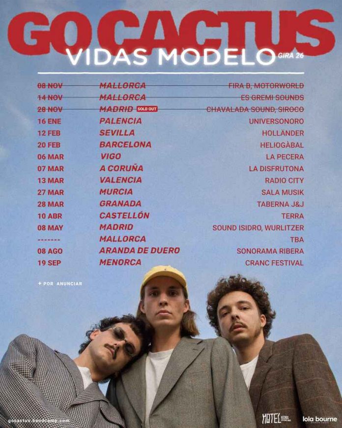 Go Cactus gira por España y se prepara para presentar Vidas Modelo tras ganar el Premi Enderrock al mejor disco de rock 2025
