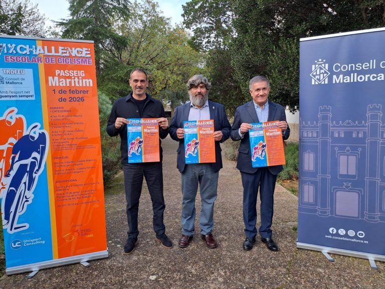La IX Challenge Escolar Consell de Mallorca rodará en el Paseo Marítimo con principiantes y jóvenes promesas del ciclismo