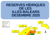 Las reservas hídricas en Baleares suben al 49% al cierre de diciembre y mejora la situación en varias zonas Las reservas hídricas en Baleares suben al 49% al cierre de diciembre y mejora la situación en varias zonas