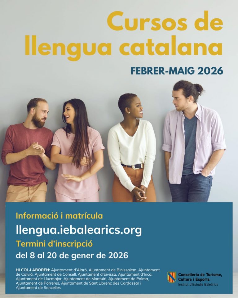 El IEB abre una nueva convocatoria de cursos de catalán entre febrero y mayo de 2026