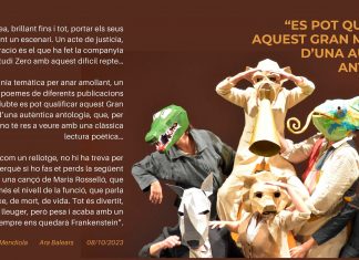 Estudi Zero Teatre lleva a escena El gran manicomio, un viaje poético y combativo inspirado en Antonina Canyelles Estudi Zero Teatre lleva a escena El gran manicomio, un viaje poético y combativo inspirado en Antonina Canyelles