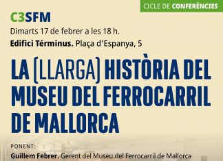 La ponencia «La (llarga) història del Museu del Ferrocarril de Mallorca» continúa el ciclo de conferencias de SFM en el Términus La ponencia «La (llarga) història del Museu del Ferrocarril de Mallorca» continúa el ciclo de conferencias de SFM en el Términus