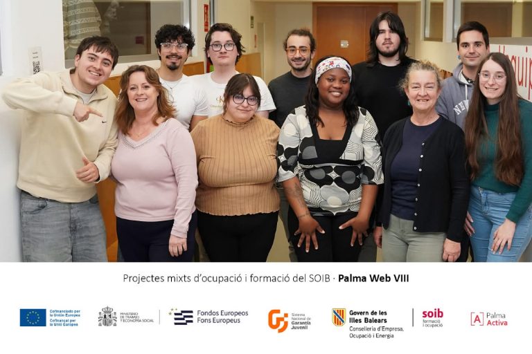 PalmaActiva impulsa tres proyectos mixtos del SOIB que combinan formación y empleo para 30 jóvenes
