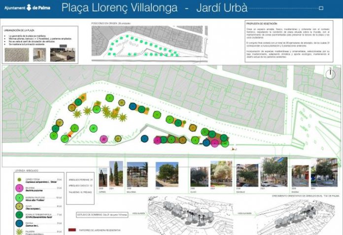 Cort presenta la propuesta final de renaturalización de la plaza Llorenç Villalonga tras incorporar aportaciones vecinales