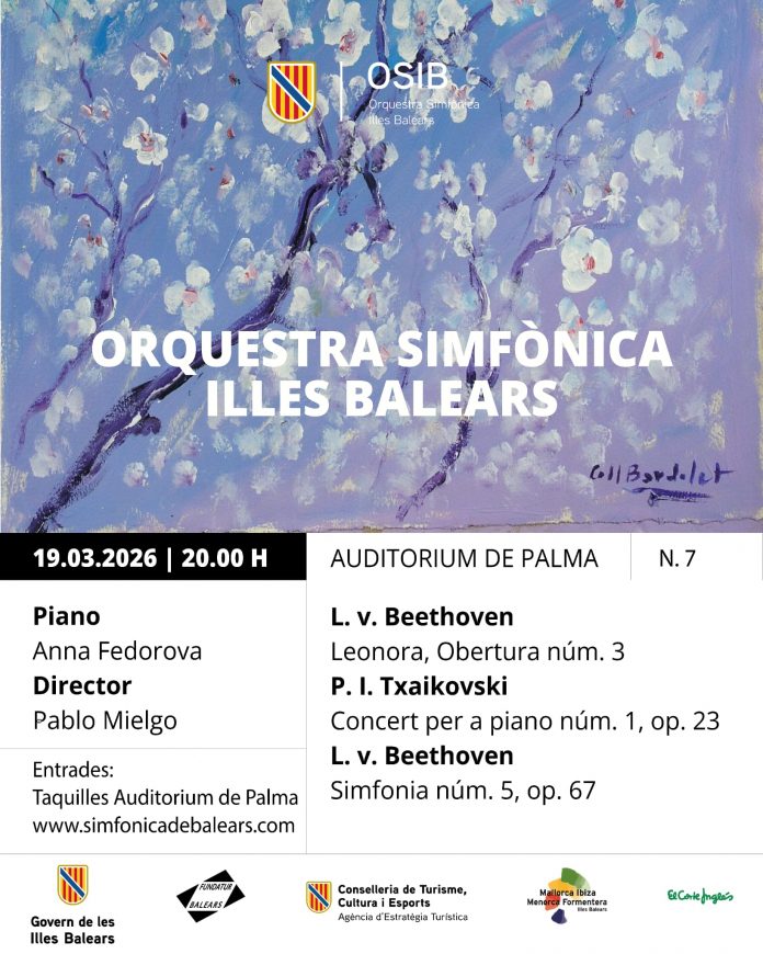 Tchaikovsky y Beethoven protagonizan el séptimo concierto de temporada de la Orquesta Sinfónica de las Illes Balears