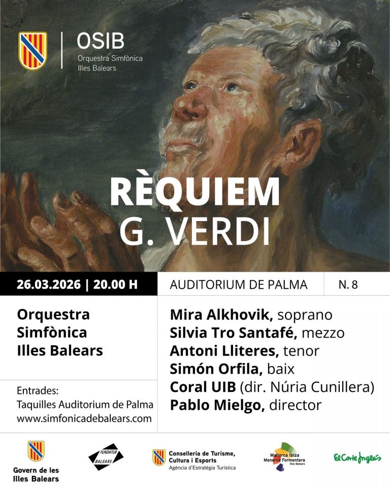 La Orquesta Sinfónica Illes Balears interpretará el Réquiem de Verdi en su octavo concierto de temporada