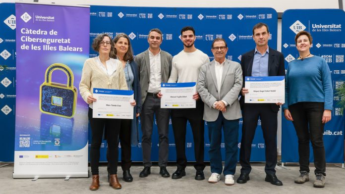 La UIB premia la excelencia investigadora en la primera edición de los galardones de la Cátedra de Ciberseguridad