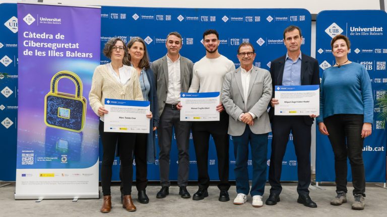 La UIB premia la excelencia investigadora en la primera edición de los galardones de la Cátedra de Ciberseguridad