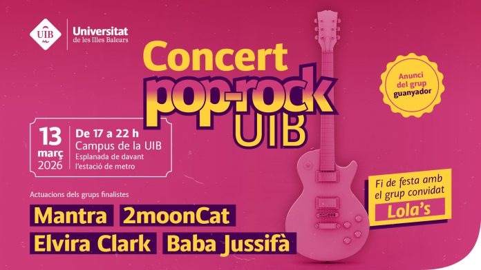 El campus de la UIB acogerá la final del I Concurs Pop-rock con una gran fiesta musical el 13 de marzo