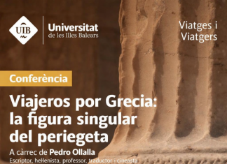 Pedro Olalla protagoniza en Palma el ciclo “Viajes y Viajeros” con dos conferencias sobre Grecia Pedro Olalla protagoniza en Palma el ciclo “Viajes y Viajeros” con dos conferencias sobre Grecia