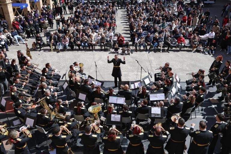 Más de 300 músicos llenan La Misericòrdia en el Encuentro de Bandas de Música de Semana Santa