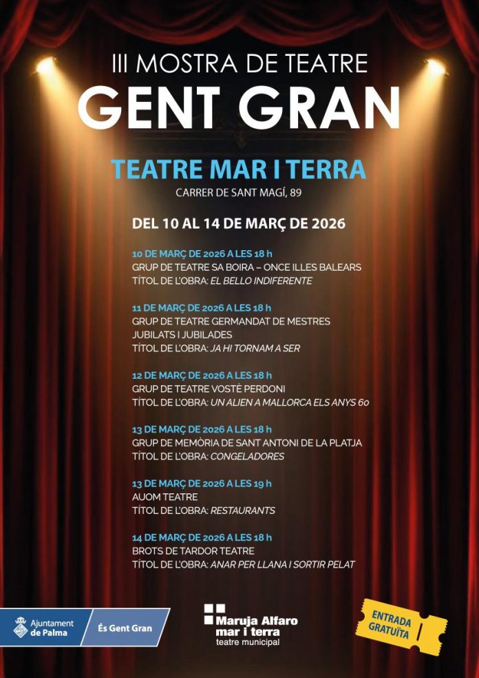 La III Mostra de Teatre de Gent Gran arranca en Palma con seis representaciones