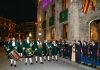 Homenaje al Sant Crist de la Sang en la procesión del Jueves Santo en Palma Homenaje al Sant Crist de la Sang en la procesión del Jueves Santo en Palma