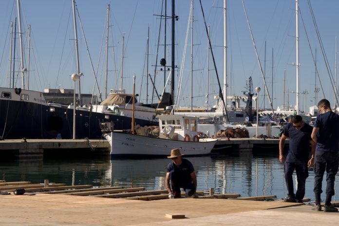 Más de 200 profesionales ultiman el montaje del Palma International Boat Show 2026