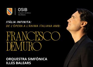La Sinfónica Illes Balears presenta ‘Itàlia Infinita’ con el tenor Francesco Demuro en el Teatro Principal La Sinfónica Illes Balears presenta ‘Itàlia Infinita’ con el tenor Francesco Demuro en el Teatro Principal