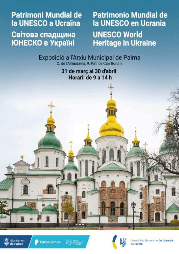 El Archivo Municipal de Palma acoge una exposición sobre el patrimonio mundial de Ucrania amenazado por la guerra