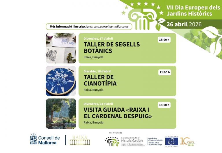 Raixa se convierte en epicentro del patrimonio botánico con actividades por el Día Europeo de los Jardines Históricos