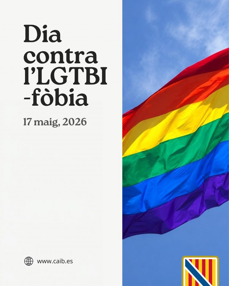 El Govern reafirma su compromiso contra la LGTBIfobia y destina 590.000 euros a proyectos de diversidad e inclusión