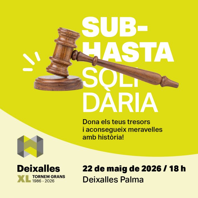 Deixalles celebra 40 años con una gran subasta solidaria abierta al público en Palma
