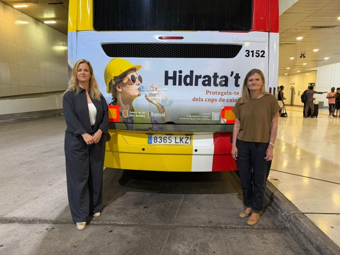 El Govern adelanta la campaña de prevención frente al calor en los autobuses del TIB ante el aumento de las temperaturas