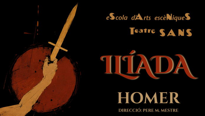 La Ilíada llega al Teatre Sans en una intensa versión coral interpretada por los alumnos de su Escola d’Arts Escèniques