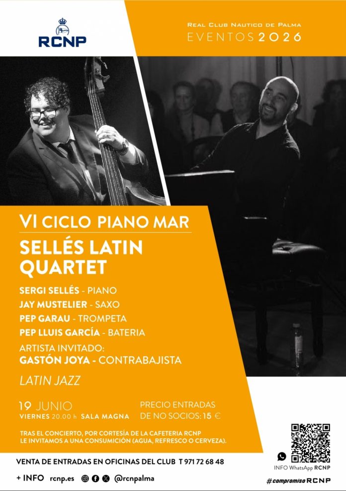 El contrabajista cubano Gastón Joya se suma al cuarteto de Sergi Sellés en una nueva cita del ciclo Piano Mar