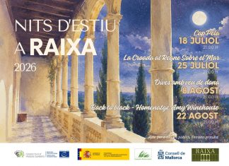 Raixa acogerá cuatro conciertos gratuitos dentro del ciclo «Noches de verano» 2026 Raixa acogerá cuatro conciertos gratuitos dentro del ciclo «Noches de verano» 2026