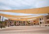 Palma instala un nuevo sistema de sombra en la plaza Bisbe Planas de Sant Jordi Palma instala un nuevo sistema de sombra en la plaza Bisbe Planas de Sant Jordi