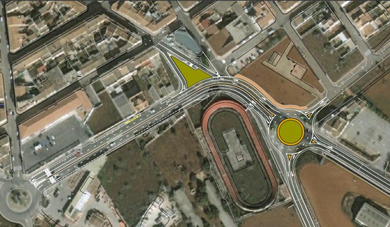 Nueva rotonda en Campos para mejorar los accesos hacia Santanyí y la Colònia de Sant Jordi
