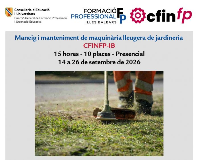 El CFINFP-IB pone en marcha 45 actividades de formación para profesores de FP este septiembre