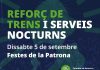 SFM habilita trenes nocturnos y refuerza el servicio por las fiestas de la patrona de Palma SFM habilita trenes nocturnos y refuerza el servicio por las fiestas de la patrona de Palma