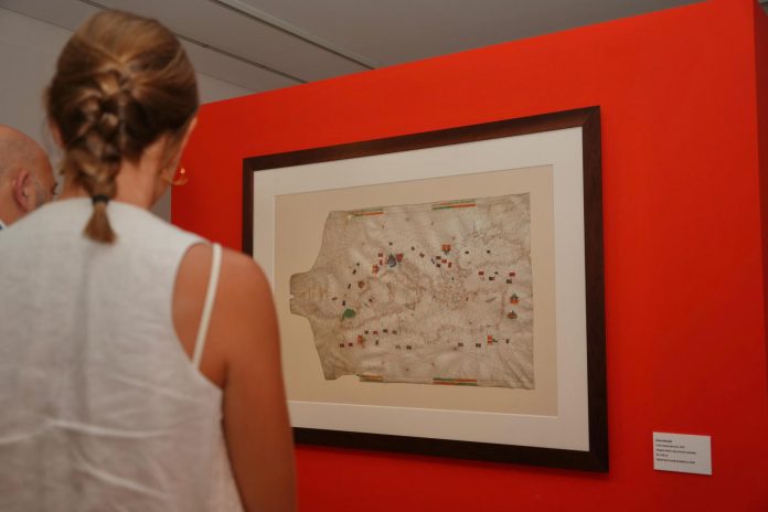 Últimos días para contemplar en Mallorca la carta náutica de Pere Rossell de 1447