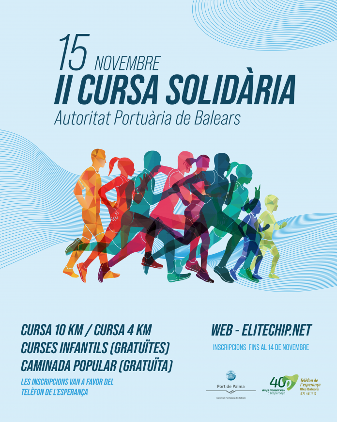 El puerto de Palma acogerá dos días de deporte y solidaridad a beneficio del Teléfono de la Esperanza