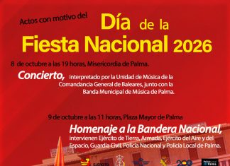 Palma celebrará la Fiesta Nacional con un acto militar en la Plaza Mayor, un concierto y una exposición Palma celebrará la Fiesta Nacional con un acto militar en la Plaza Mayor, un concierto y una exposición