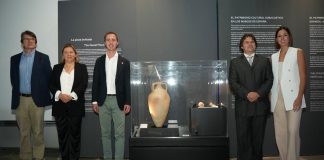 Un ánfora romana del pecio de ses Fontanelles se exhibe durante seis meses en el Museo Nacional de Arqueología Subacuática Un ánfora romana del pecio de ses Fontanelles se exhibe durante seis meses en el Museo Nacional de Arqueología Subacuática
